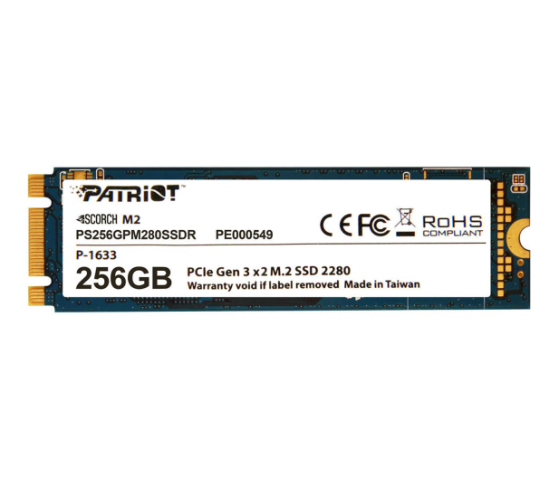 Patriot 256GB M.2 PCIe NVMe Scorch - 401814 - zdjęcie